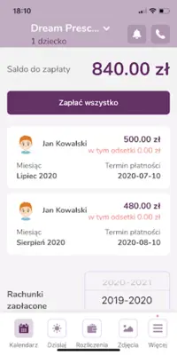 Aplikacja i dziennik Kidsview android App screenshot 2